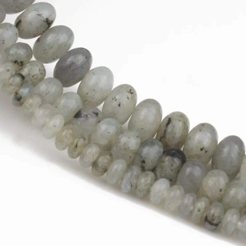 Натуральные серые бусины из Лабрадорита круглые бусины-разделители подвеска для