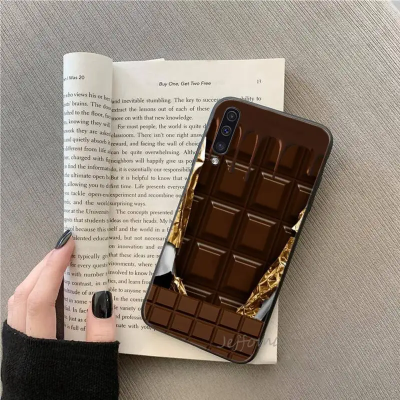 

Russian chocolate ice cream art Phone Case For Samsung galaxy S note 7 8 9 10 20 fe edge A 6 10 20 30 50 51 70 lite plus Shell
