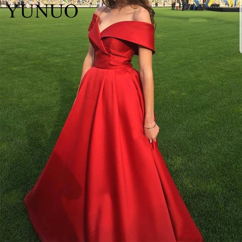 Высококачественное атласное красное платье для выпускного вечера с открытыми