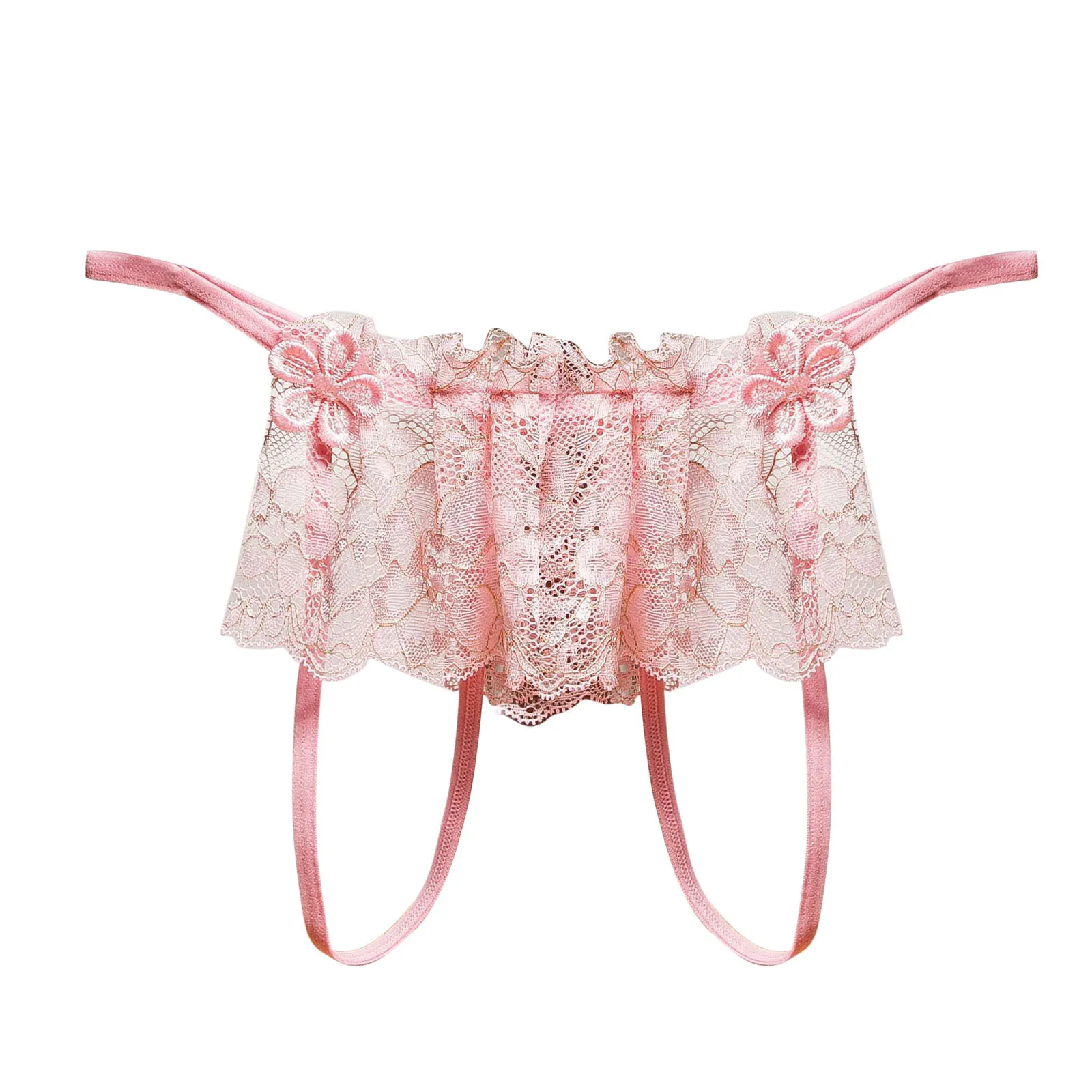 Women Thong Sexy Panties Lace Pants Ladies Briefs Underwear Woman Transparent Hollow Out Female | Женская одежда