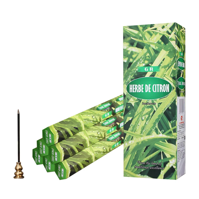Лимон Трава ручной работы Индийские ароматические палочки запахи для дома 2/6
