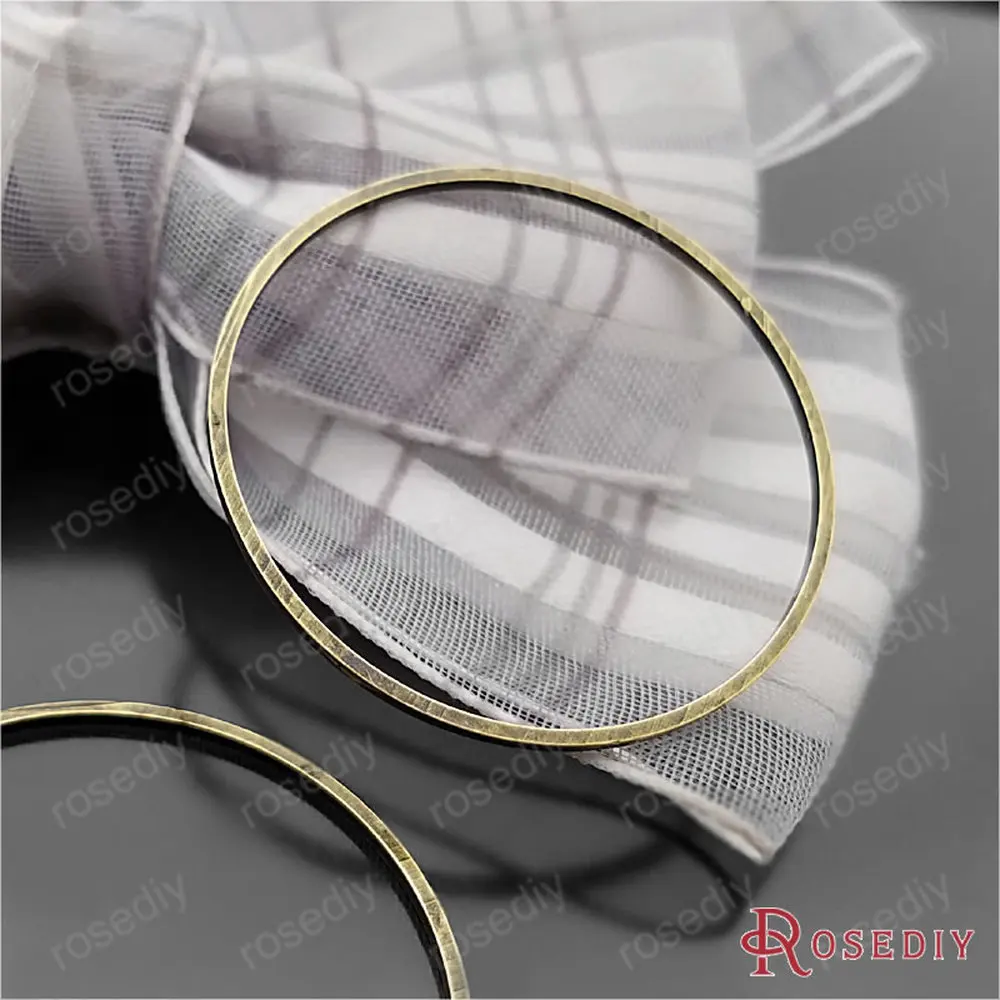 Оптовая продажа бронзовое круглое медное кольцо 20 мм 25 30 40 50 80 фурнитура для