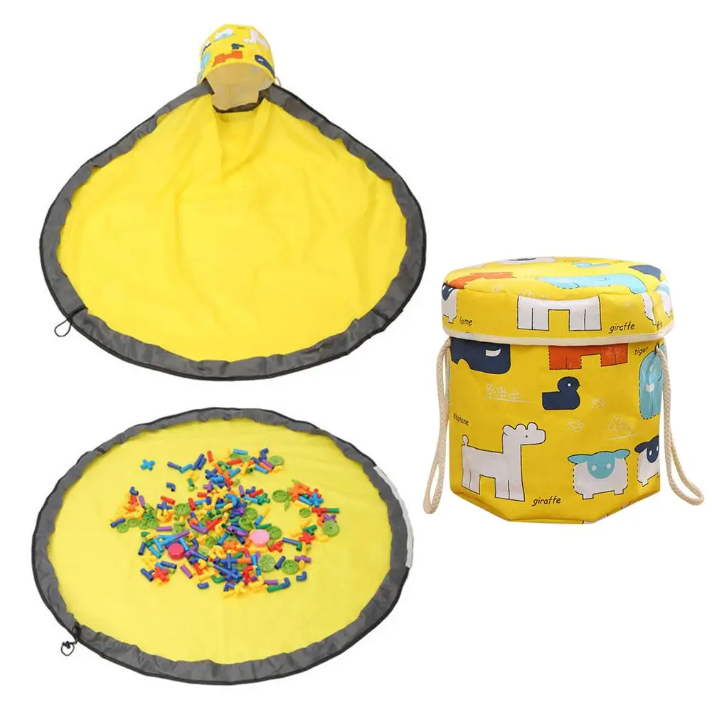 2 in1 корзина для хранения игрушек большой игровой коврик игрушка по очистке