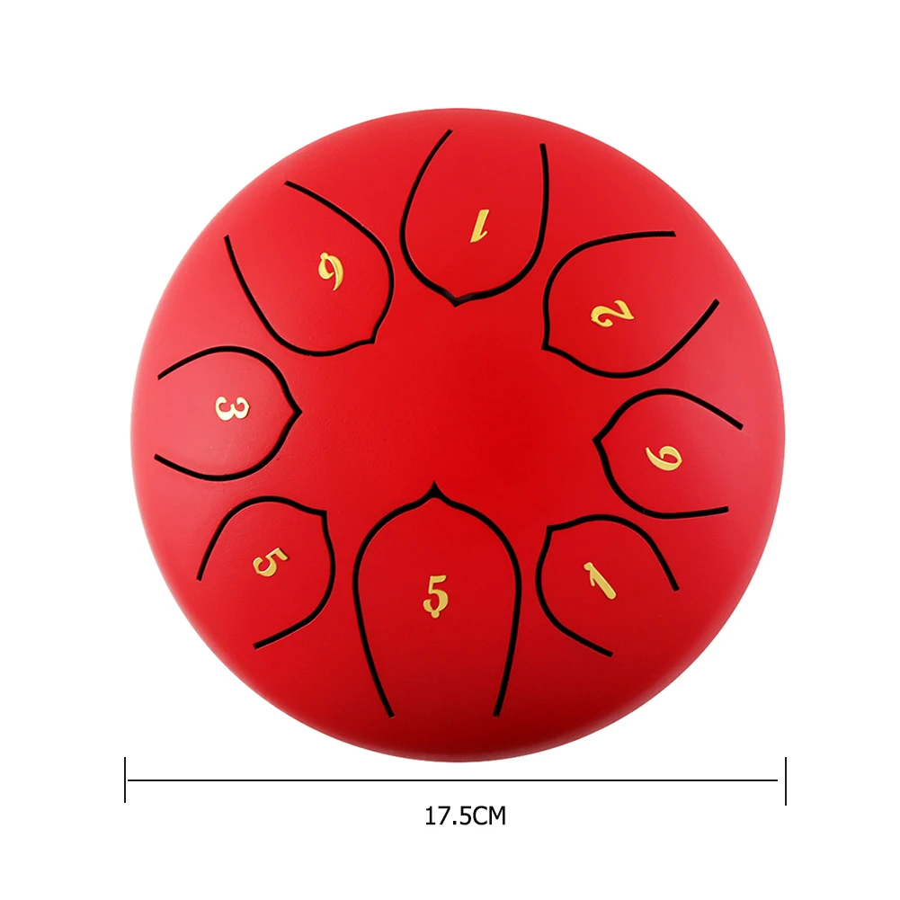 6 дюймов стали язык барабан 8 Мелодия Примечания ручной сковорода бак с мешком