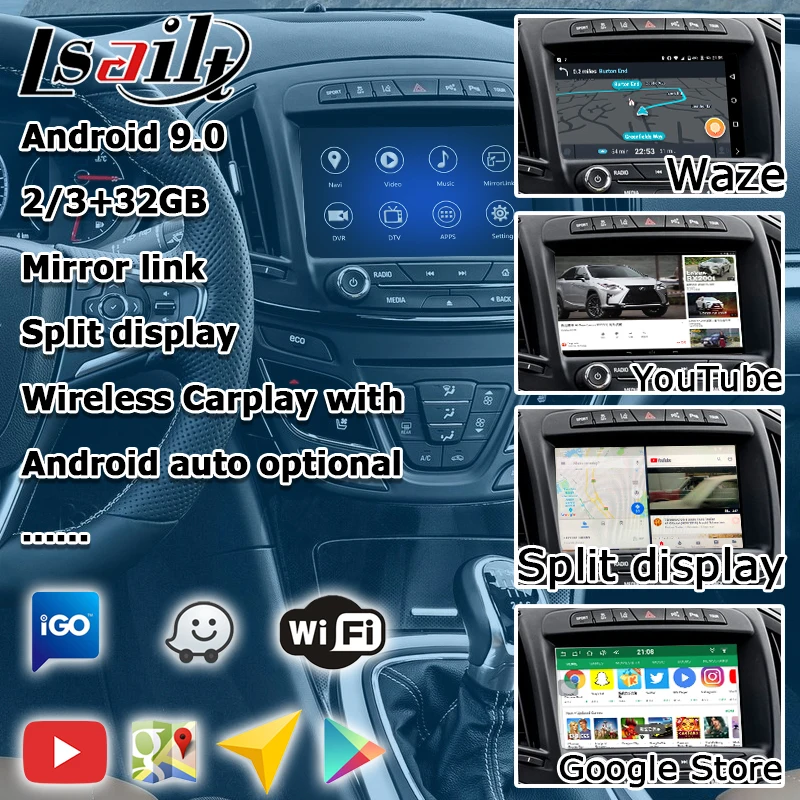 Интерфейсный бокс для Android/carplay Opel Vauxhall Insignia 2014-2017 GPS-навигатор видеоинтерфейс