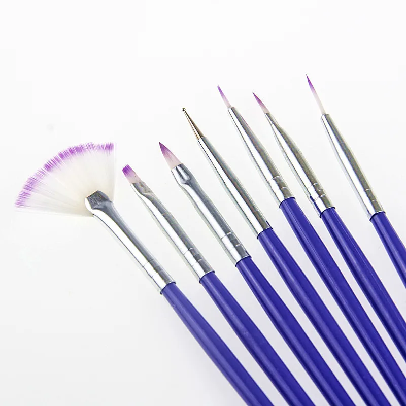 Набор кистей маникюрные для рисования 7 шт. нейл-арта точечные дизайнерские щетки