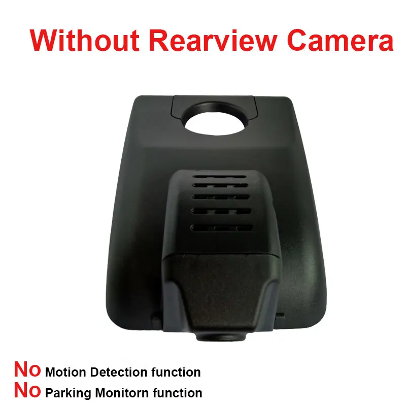 No Rear Lens Kampacar два объектива Wifi Автомобильные видеорегистраторы авто зеркало камера заднего и переднего DVR тире камеры s для Toyota Highlander автомобильный рекордер - Название цвета: No Rear Lens