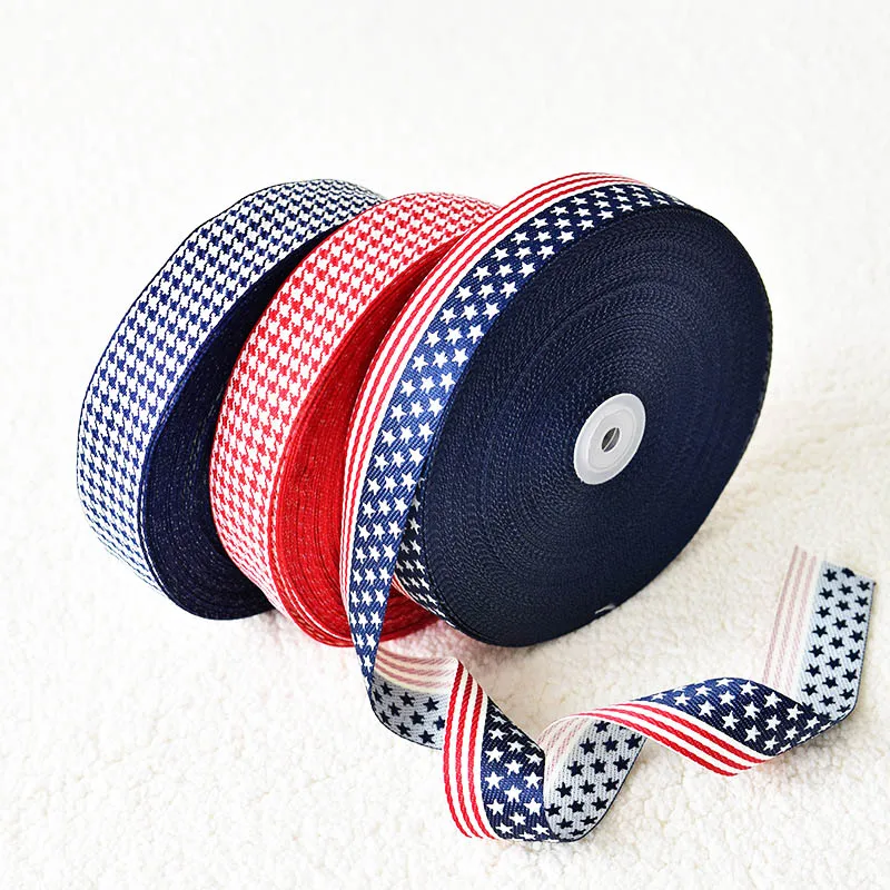 2 ярда 25 мм 40 в ширину с принтом звезд корсажная лента для волос