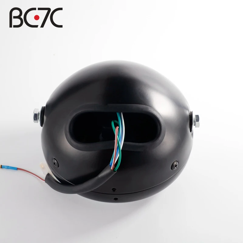 Универсальная мотоциклетная Ретро черная круглая металлическая фара для Harley