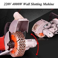 eu stock wall groove cutting machine 4000w 6500rpm electric wall chaser 5x133mm saw blades industrial slot brick concrete marble