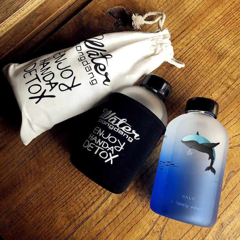 Матовое стекло Женская и Мужская большая емкость Корейская креативная