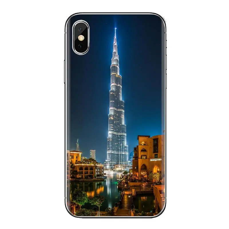 Чехол из термопластичного полиуретана башня будж-Халифа здания в Дубае для samsung