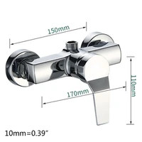 bathtub hot and cold mixing water faucet sink spray double shower head deck taps p15d