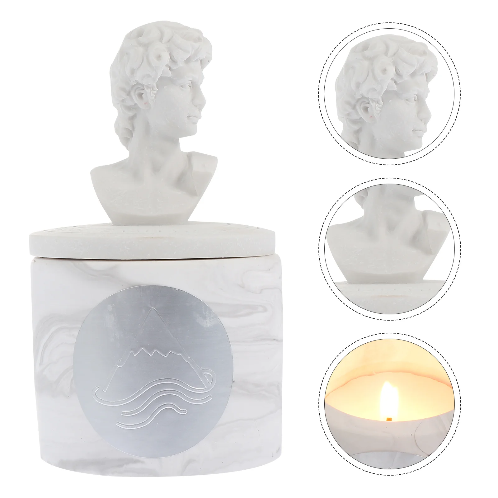 1 шт. Изысканная Статуэтка ароматическая свеча декоративная Ароматизированная