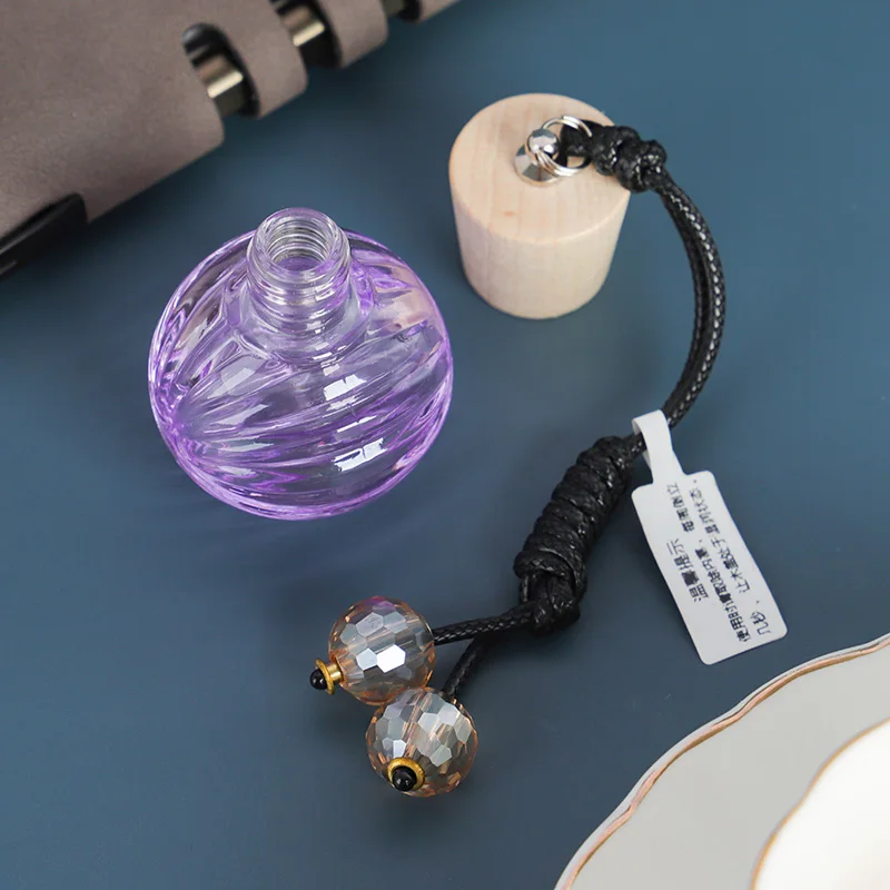 

New 12ML Ball Shape Glass Perfume Car Pendant Dispensed Empty Bottle 10PCS/LOT