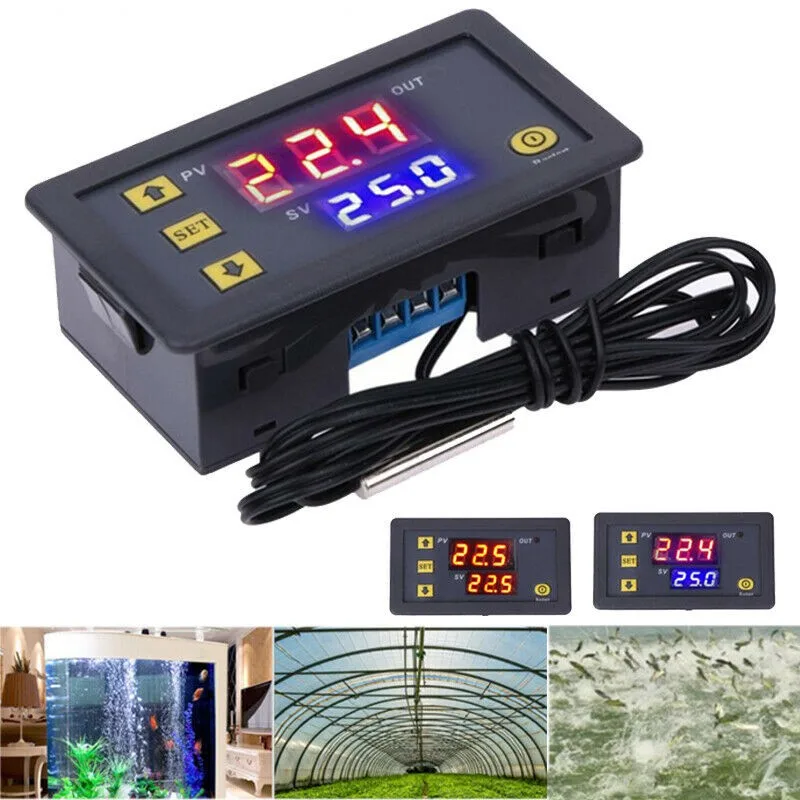 

Digital Temperature Controller Temp Sensor Thermostat Control Relay W3230 For Domestic Freezer Water Tanks Refrigerator
