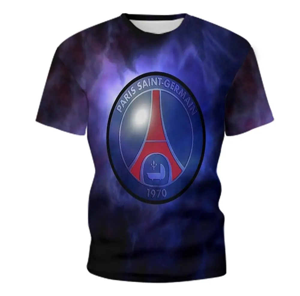 2020 футболка с надписью Париж Сен Жермен круглым вырезом 3D рисунком для мальчиков