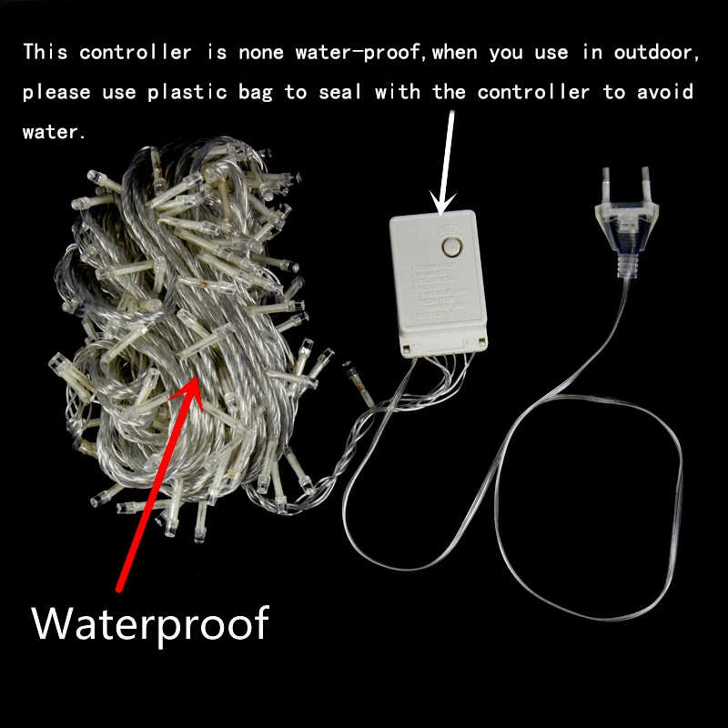 Светодиодные уличные рождественские украшения гирлянды 5 м 10 50 100 220 В 230 240 в