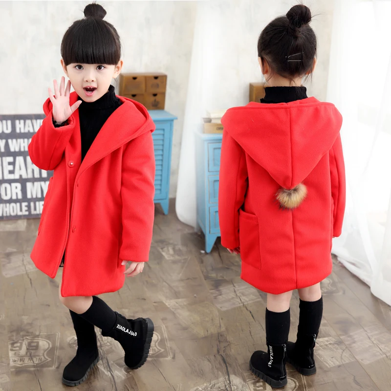 Зимняя хлопковая длинная куртка для девочек детская верхняя одежда малышей