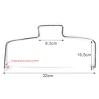 Устройство для украшения тортов, форма сделай сам, жаростойкая кухонная утварь для готовки, 1 шт., двухстрочный Регулируемый слайсер для торта из нержавеющей стали