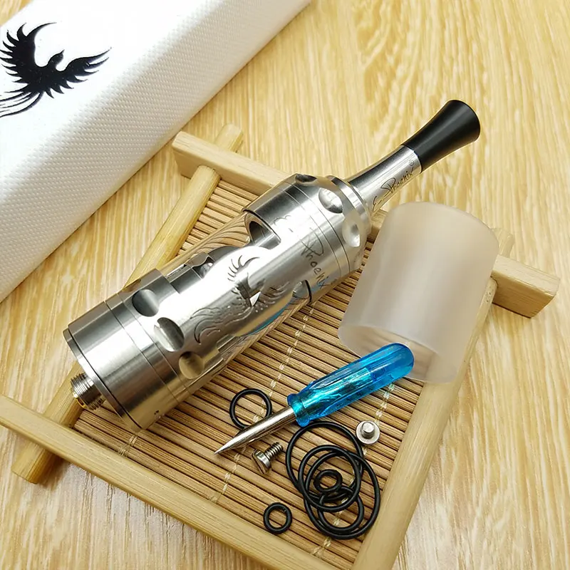 YFTK Phoenix Fire Bird RTA rebuildable dripping 22 мм 316 Танк SS Hurricane FireBird для электронной сигареты мод mech