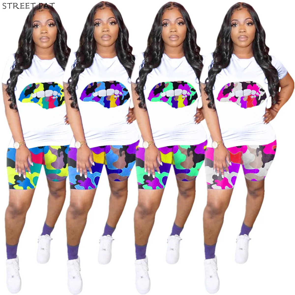 Женский комплект из 2 предметов байкерские шорты для бега женский спортивный