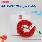 Оригинальный кабель для быстрой зарядки oneplus 4A, кабель USB Type-c 4A, плоский кабель для заряда для oneplus 7, 6t, 6, 5t, 5, 3t, 3