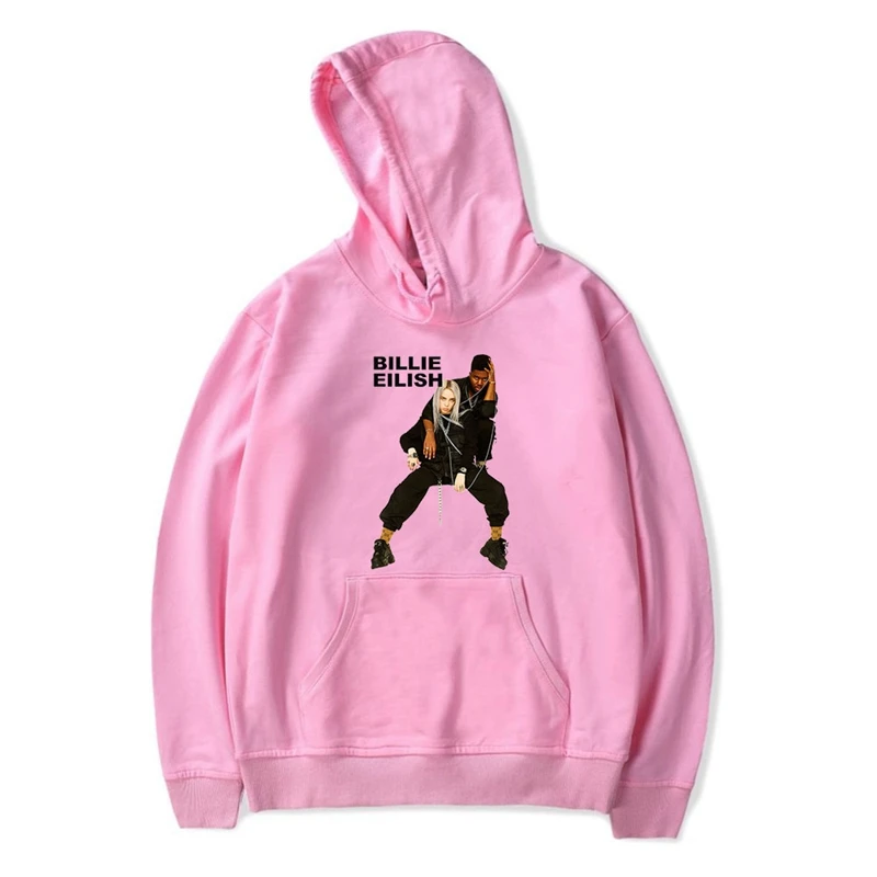 Billie Eilish 5 Зимняя негабаритная толстовка с капюшоном, пуловер, толстовка Billie Eilish, Женская Толстовка Poleron Mujer,, Ulzzang, длинный рукав, с капюшоном, уличная одежда - Цвет: Billie Eilish 5