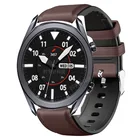 Ремешок силиконовый для Samsung galaxy watch 3 45 мм, кожаный спортивный браслет для наручных часов, 22 мм 46 мм