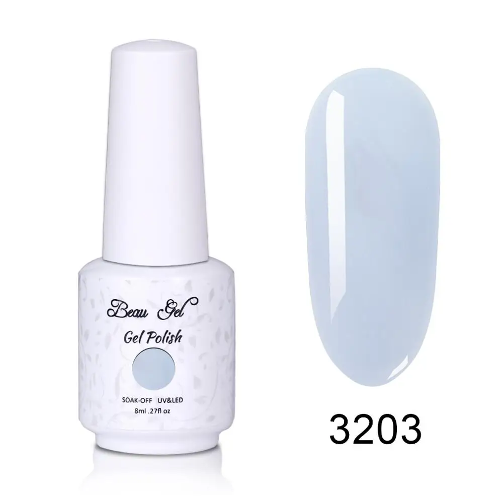 Beau гель 8 мл прозрачная УФ для ногтей удаляющийся замачиванием прозрачный лак