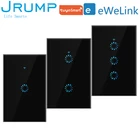 JRUMP нам WiFi сенсорный переключатель передачи голоса, Управление светильник переключатель Беспроводной дистанционного Управление настенный умная розетка переключатель работы с Alexa Echo Google Home