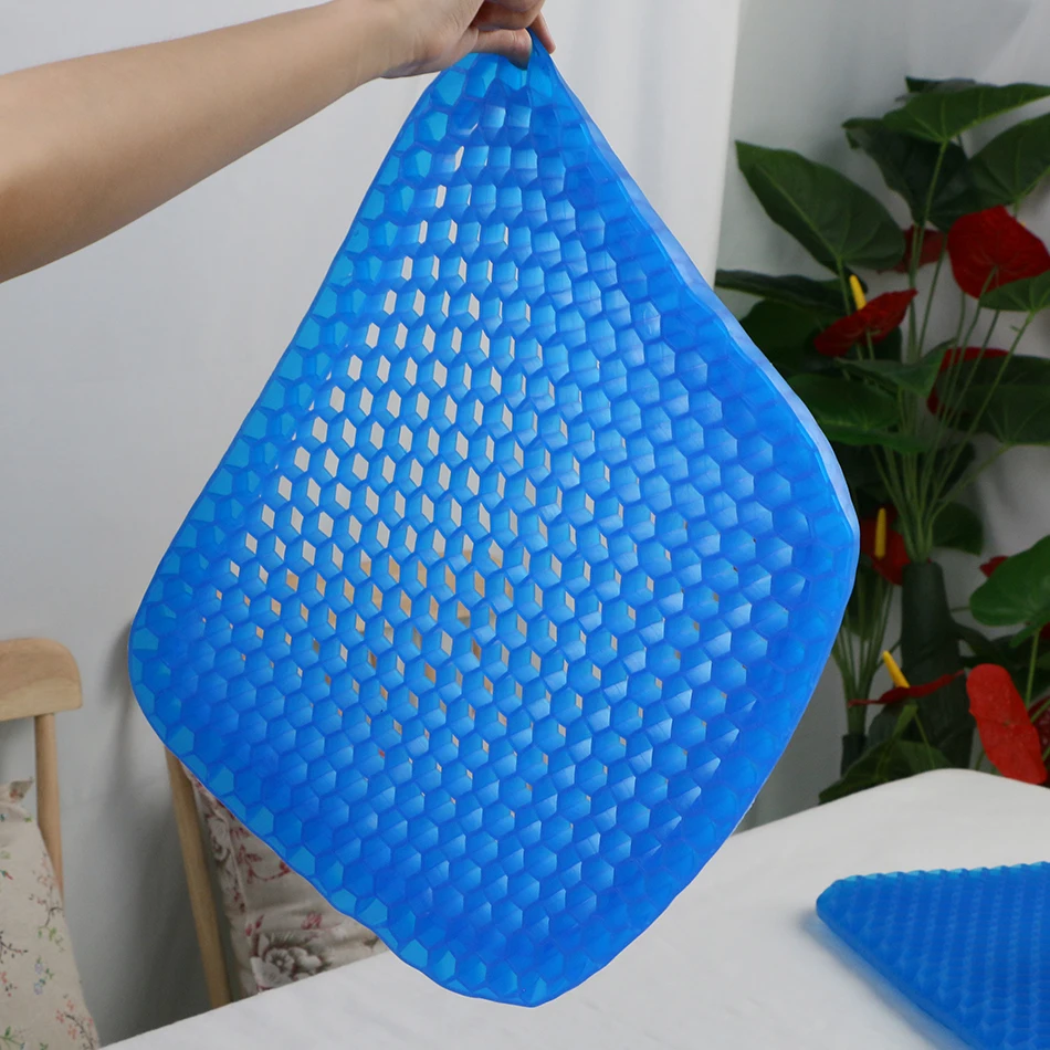 Двухсторонняя гелевая Подушка для сиденья дышащая с нескользящим покрытием