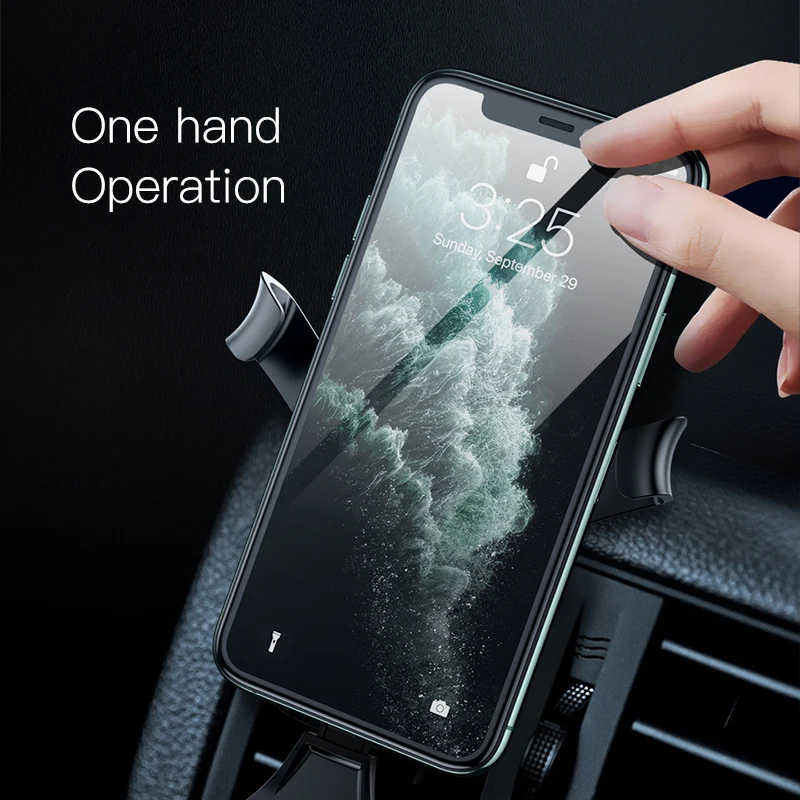 KUULAA гравитационный автомобильный держатель без магнита мини для мобильного