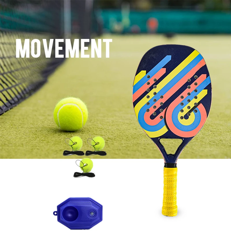 

Спортивная пляжная ракетка для мужчин и женщин, ракетка из углеродного волокна и ЭВА, Детский комплект ракеток, тренировочная линия для тен...