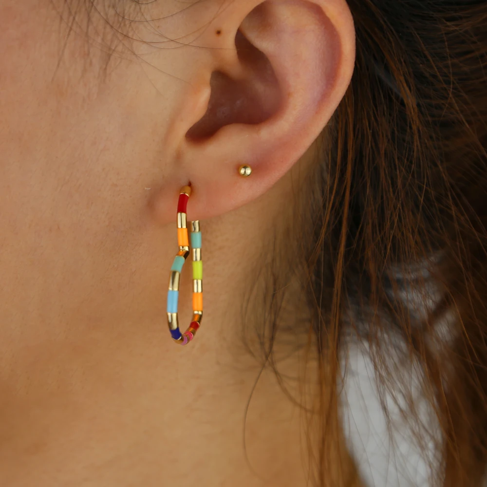 Модные блестящие серьги в форме сердца с золотым покрытием свадебные