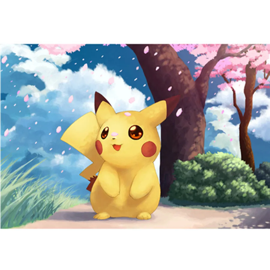 

Набор для алмазной вышивки «сделай сам», набор для рисования с аниме мотивами мультфильмов 5D, Пикачу, полная вышивка крестиком для домашнег...