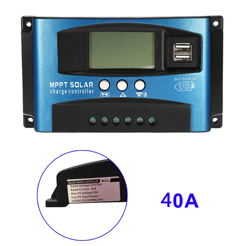 40A-100A MPPT Solar Panel Regulator Charge Controller 12V/24V Auto Focus Tracking Device I88 #1 | Обустройство дома