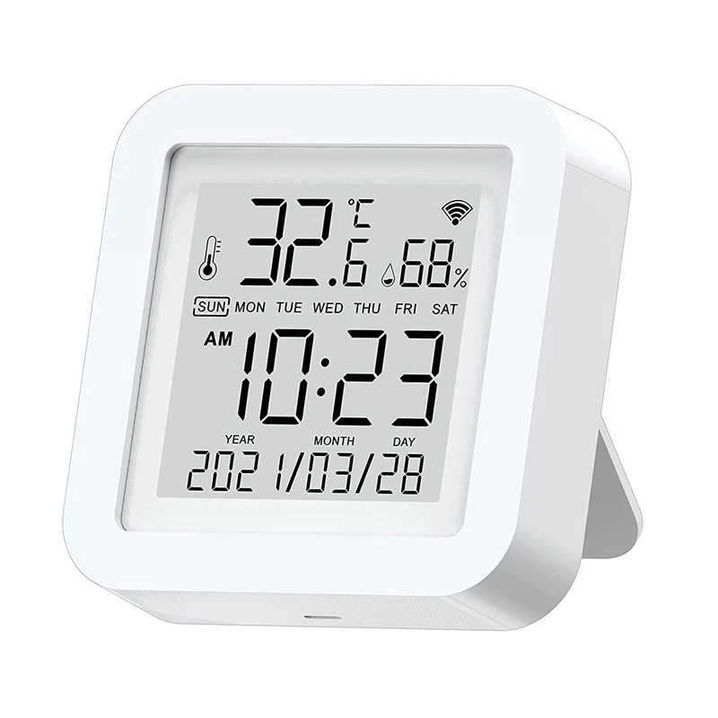 

Fashionsmart Wifi Temperature Humidity Monitor Tuya Wireless Temperature Humidity Sensor Work With Alexa & Google Assistant