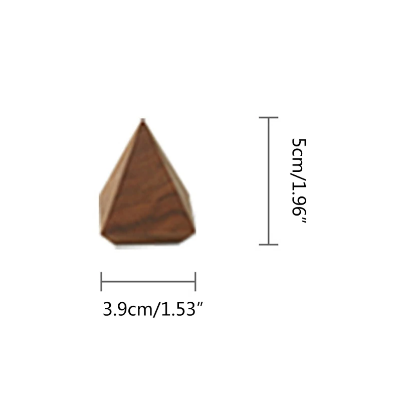 

Natural Wood Cone Rings Holder Finger Ring Storage Rack Jewelry Display Stand Organizer