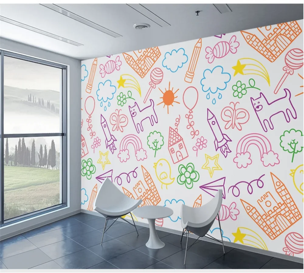 Пользовательские обои простой карандаш рисунок сказка Королевство детская