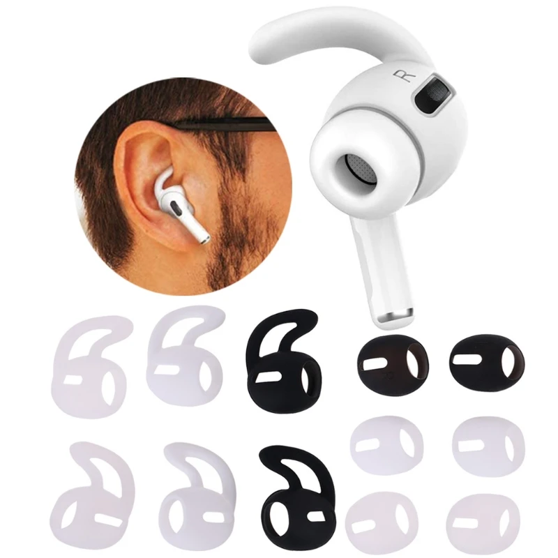 3 пары крючки для наушников Air Pods Pro Нескользящие насадки силиконовые аксессуары