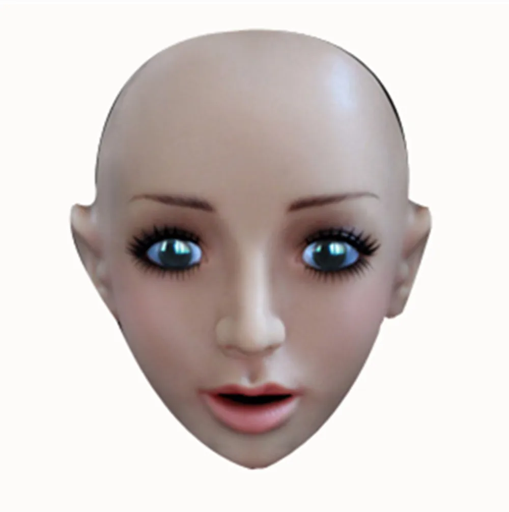 Силиконовая маска Реалистичная Женская кожа лицо Хэллоуин танцевальный