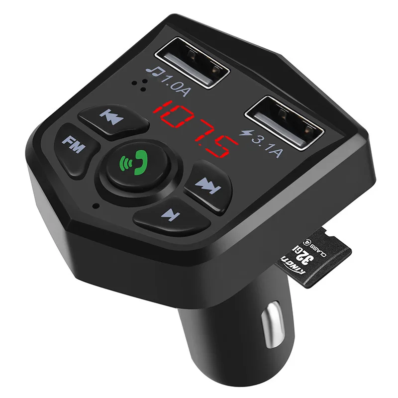 VR робот Bluetooth fm-передатчик модулятор беспроводной громкой связи автомобильный комплект 5 в 3.1A Адаптер зарядного устройства с двойным USB аудио автомобильный mp3-плеер