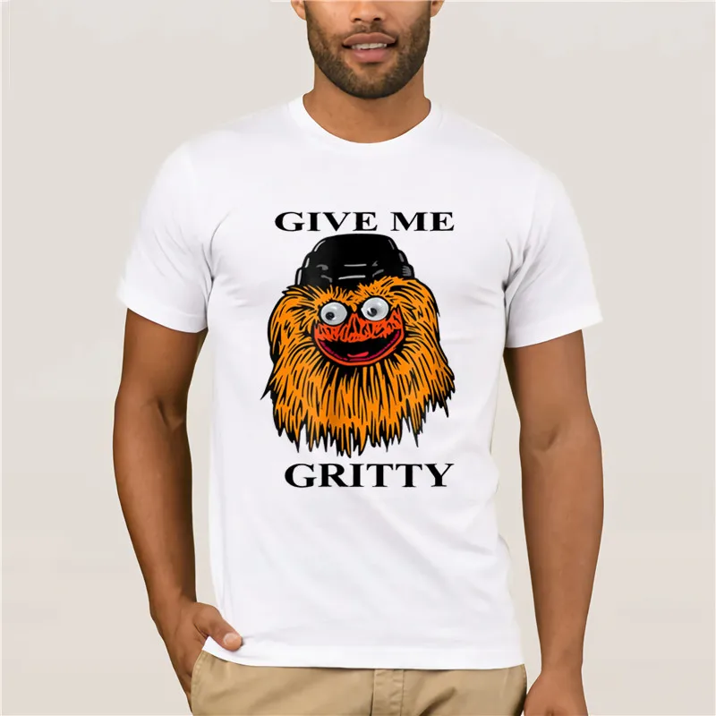 2019 модная летняя футболка 100% хлопок Мужская смешная Give Me Gritty Keep It Хоккейная