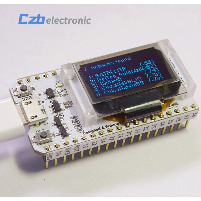 ESP32 0 96 дюймовый синий OLED дисплей Bluetooth WIFI комплект Lora 32 модуль Интернет разработки