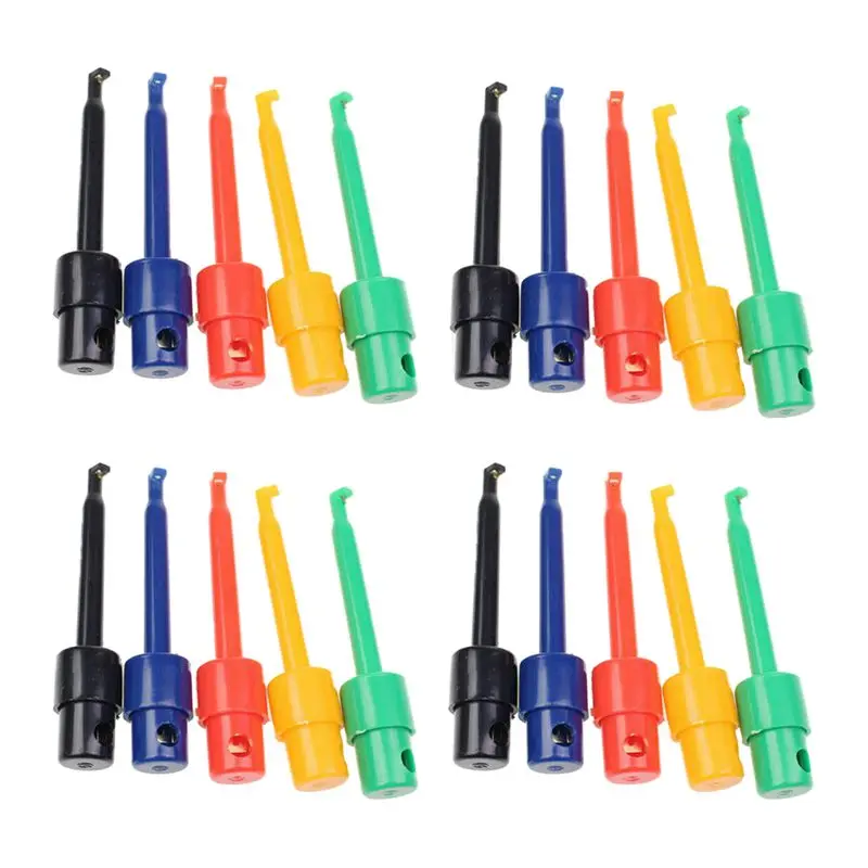 Промо акция! 20 шт набор проводов Тест Крюк Зажим Захваты зонд для мультиметра Arduino