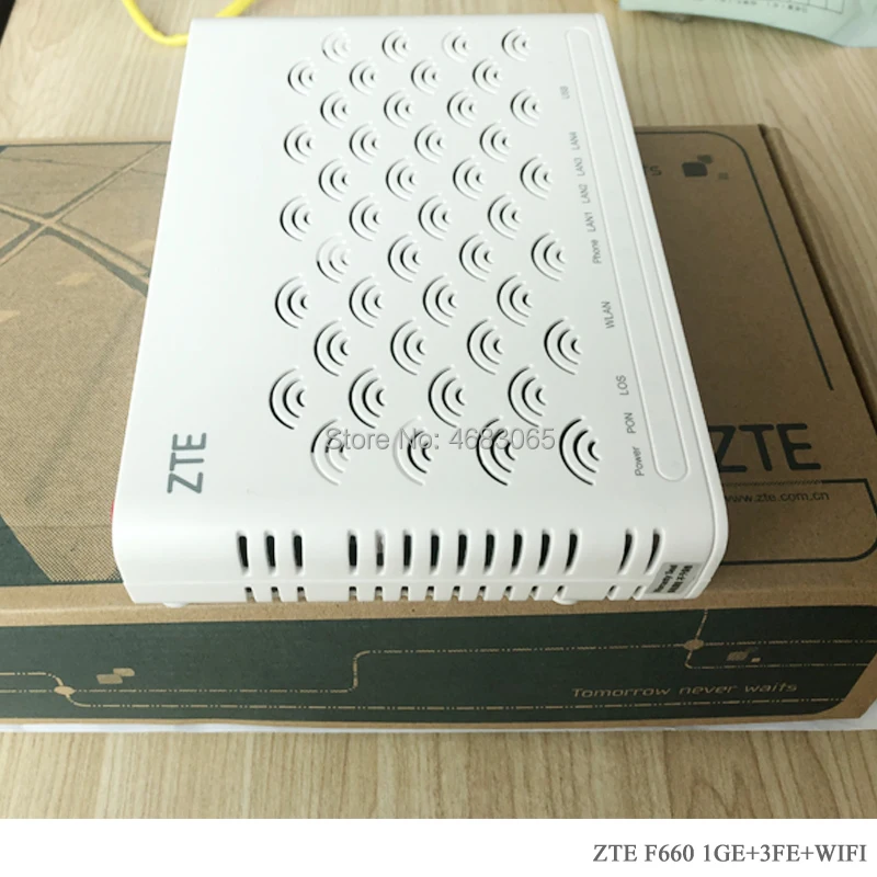 Оригинальный ZTE F660 6 0 zte zxhn gpon ont onu 1GE 3FE с Wi Fi волоконно оптический модем