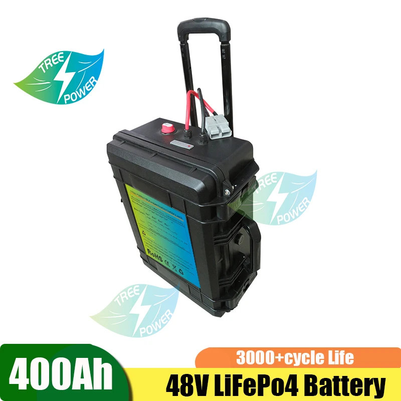 

Hot sale 48V lithium iron phosphate battery pack 100ah for RV / solar system / outdoor activities+ 10A charger