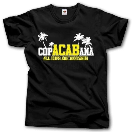 Модная футболка ULTRAS HOOLIGANS FAN tarracing LADS FOOTBALL COPACABANA ALL COPS|Мужские футболки| |