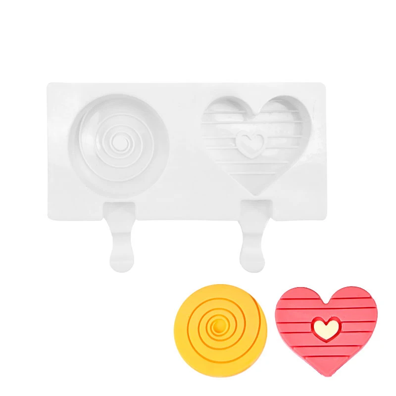 Силиконовая форма для мороженого в форме сердца кубик льда торта сделай сам